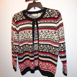 Cherokee Women's Button Up Sweater Size XL